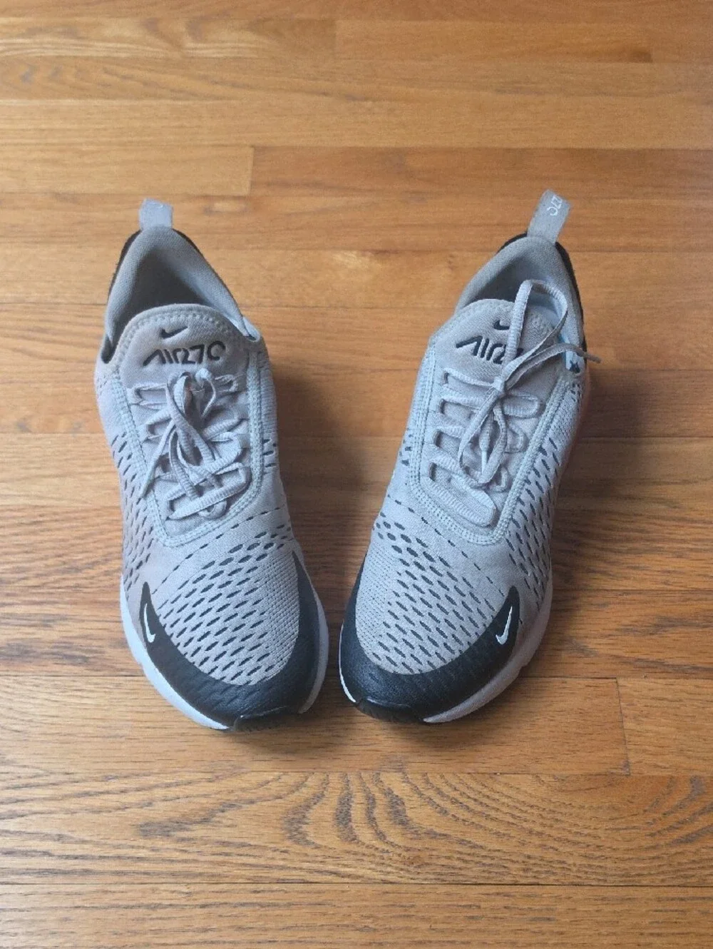 Nike Grey and Pink Air Max 270 Trainers